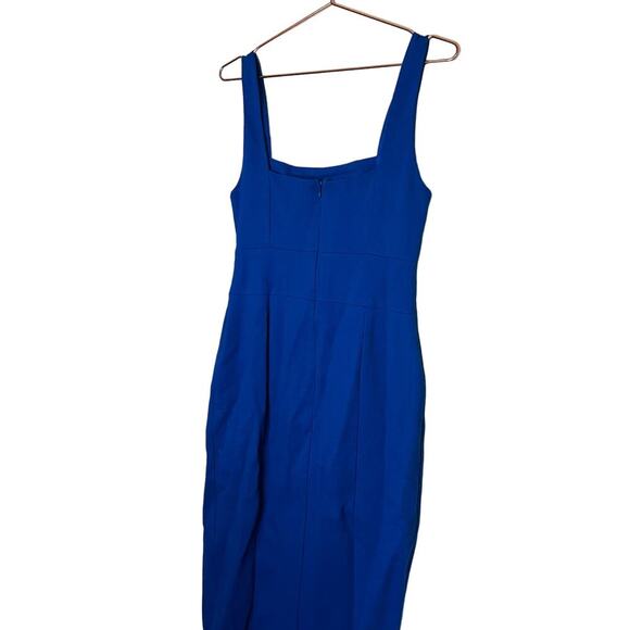ELLIATT Women's Blue Olivia Cobalt Sheath Front Slit Midi Dress Size Large - Picture 6 of 14